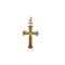 12 Pack: Charmalong™ Gold Crystal Cross Charm by Bead Landing™